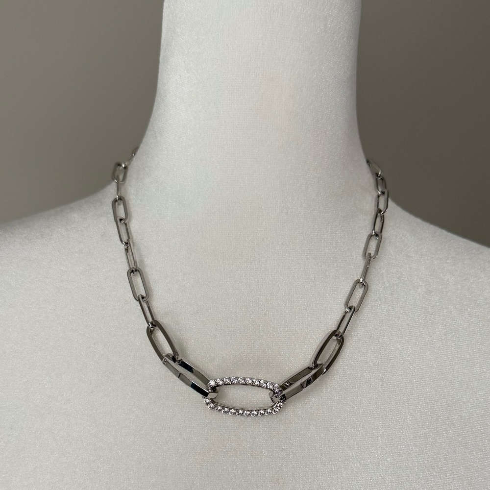Kendra Scott Silver Chunky Paperclip Elisa Necklace - 3 Different Looks!